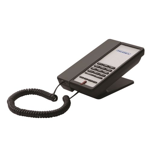 Teledex® E100 Basic Single Corded Telephone with Speakerphone & Message Waiting Light, Black